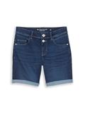 TTLENE SLIM Bermuda Jeans Shorts mit hohem Stretch used dark stone blue denim
