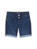 TTLENE SLIM Bermuda Jeans Shorts mit hohem Stretch used dark stone blue denim