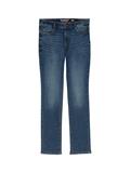 TTLIVA Straight Jeans clean mid stone blue denim
