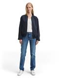 TTLIVA Straight Jeans clean mid stone blue denim