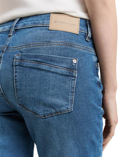 TTLIVA Straight Jeans clean mid stone blue denim