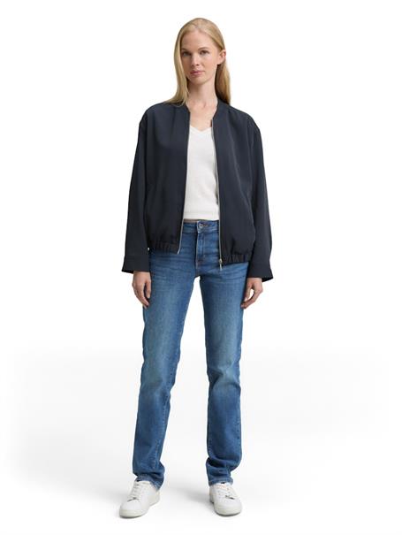 TTLIVA Straight Jeans clean mid stone blue denim