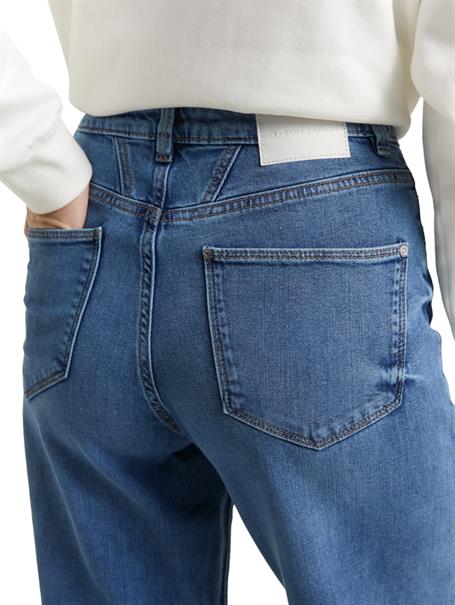 TTMADINA WIDE Jeans mid stone wash denim