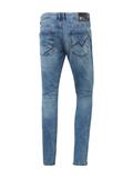 TTPIERS Slim Jeans light stone wash denim