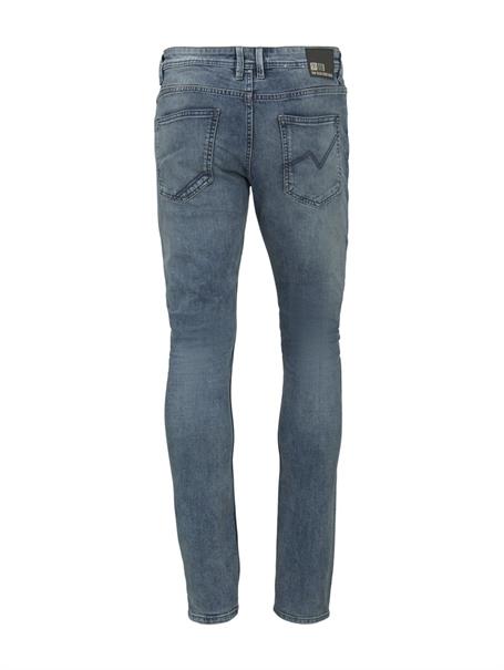 TTPIERS Slim Jeans light stone wash denim