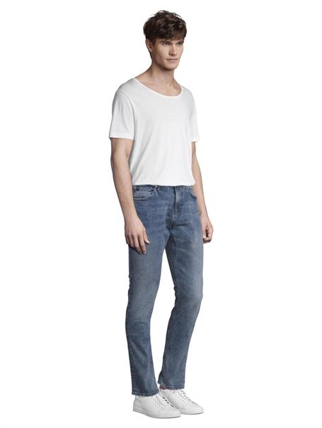 TTPIERS Slim Jeans light stone wash denim