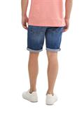 TTPIERS Slim Jeans Shorts mit Stretch used dark stone blue denim