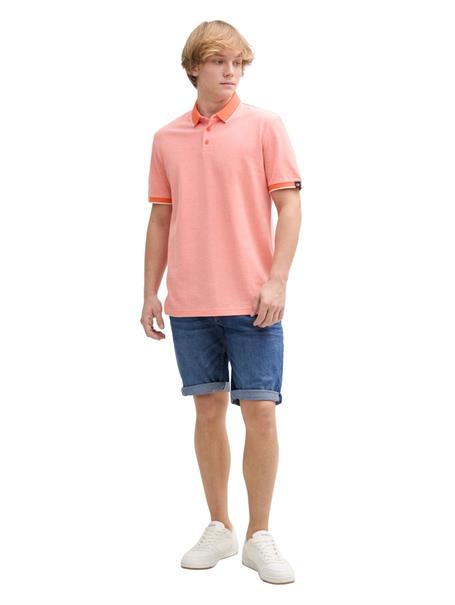 TTPIERS Slim Jeans Shorts mit Stretch used dark stone blue denim