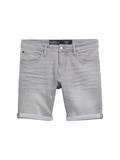 TTPIERS SLIM Jeans Shorts used mid stone grey denim