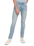 TTPIERS Slim Jeans used bleached blue denim