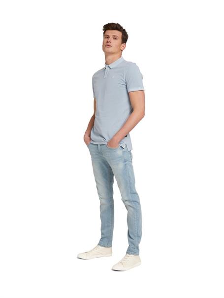 TTPIERS Slim Jeans used bleached blue denim