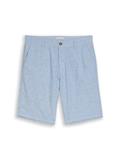 TTREGULAR Chino Shorts mit Leinenanteil bleeched blue chambray