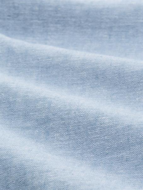 TTREGULAR Chino Shorts mit Leinenanteil bleeched blue chambray