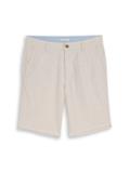 TTREGULAR Chino Shorts mit Leinenanteil cashew beige stripe