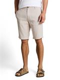 TTREGULAR Chino Shorts mit Leinenanteil cashew beige stripe