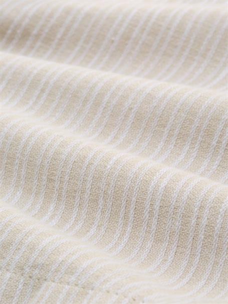 TTREGULAR Chino Shorts mit Leinenanteil cashew beige stripe