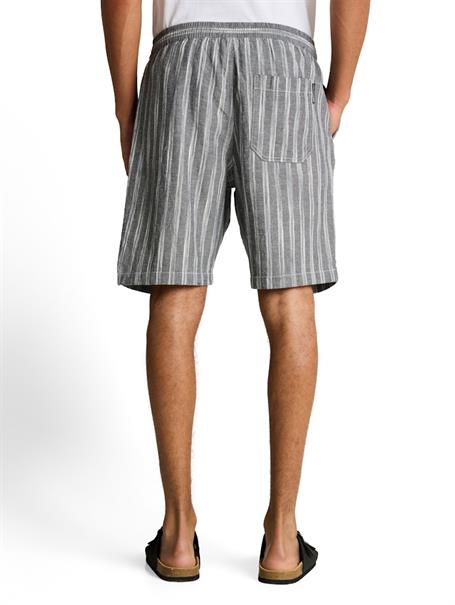TTRELAXED Shorts mit Leinenanteil black greyish stripe