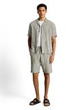 TTRELAXED Shorts mit Leinenanteil sea spray green stripe