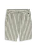 TTRELAXED Shorts mit Leinenanteil sea spray green stripe