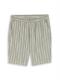 TTRELAXED Shorts mit Leinenanteil sea spray green stripe