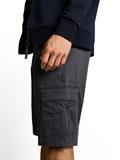 TTSLIM Cargo Shorts grey mini geometric print