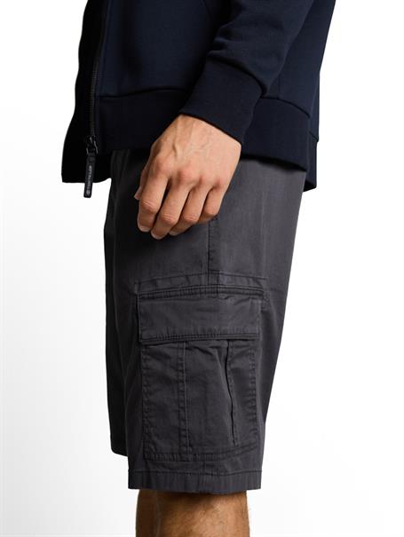 TTSLIM Cargo Shorts grey mini geometric print