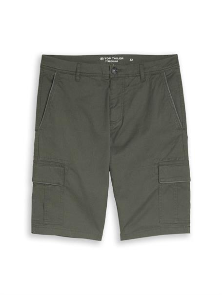 TTSLIM Cargo Shorts khaki mini geometric print