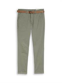 TTSLIM Chino Hose mit Gürtel dusty mid olive