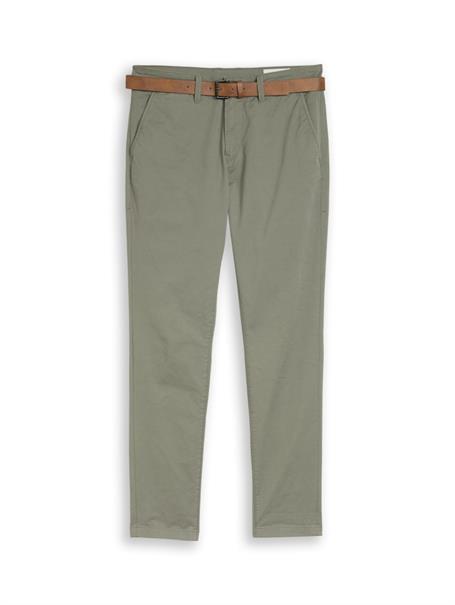 TTSLIM Chino Hose mit Gürtel dusty mid olive