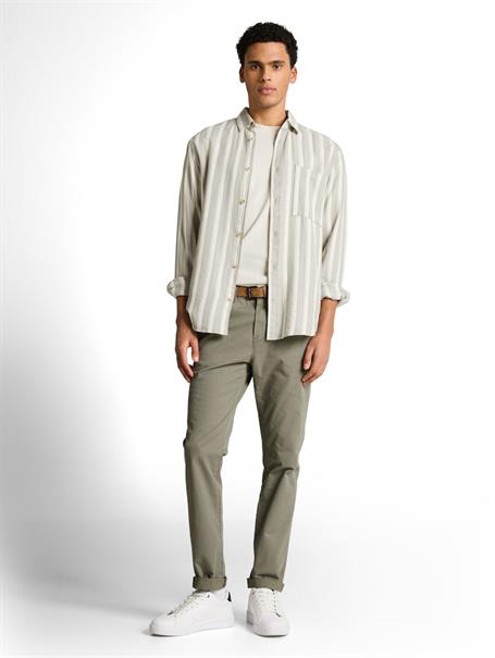 TTSLIM Chino Hose mit Gürtel dusty mid olive