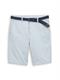 TTSLIM Chino Shorts mit Gürtel blue white zigzag structure