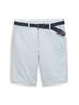 TTSLIM Chino Shorts mit Gürtel blue white zigzag structure
