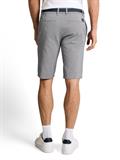 TTSLIM Chino Shorts mit Gürtel white navy zig zag structure