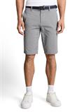 TTSLIM Chino Shorts mit Gürtel white navy zig zag structure