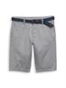 TTSLIM Chino Shorts mit Gürtel white navy zig zag structure