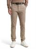 TTTRAVIS Slim Chino mit Gürtel beige brown zig zag structure