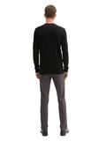 TTTRAVIS Slim Chino mit Gürtel grey black zig zag structure