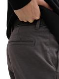 TTTRAVIS Slim Chino mit Gürtel grey black zig zag structure