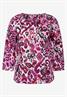 Tunika Bluse mit Print bloomy pink