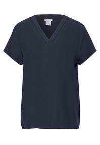 Tunika Bluse mit Print deep blue