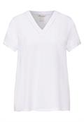 Tunika Bluse mit Print white
