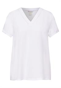 Tunika Bluse mit Print white