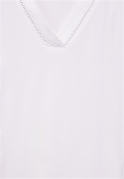 Tunika Bluse mit Print white