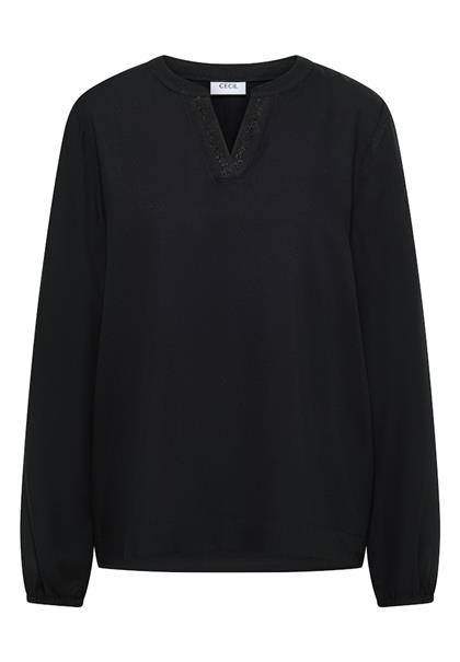 Tunika in Unifarbe black