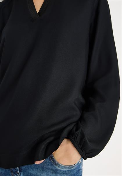 Tunika in Unifarbe black
