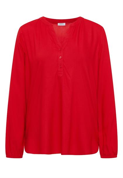 Tunika in Unifarbe fiery red