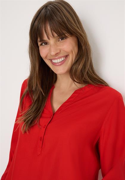 Tunika in Unifarbe fiery red