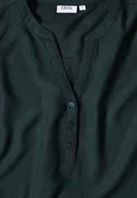 Tunika in Unifarbe ink green