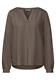 Tunika in Unifarbe muddy brown