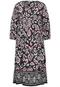 Tunika Kleid mit Print black